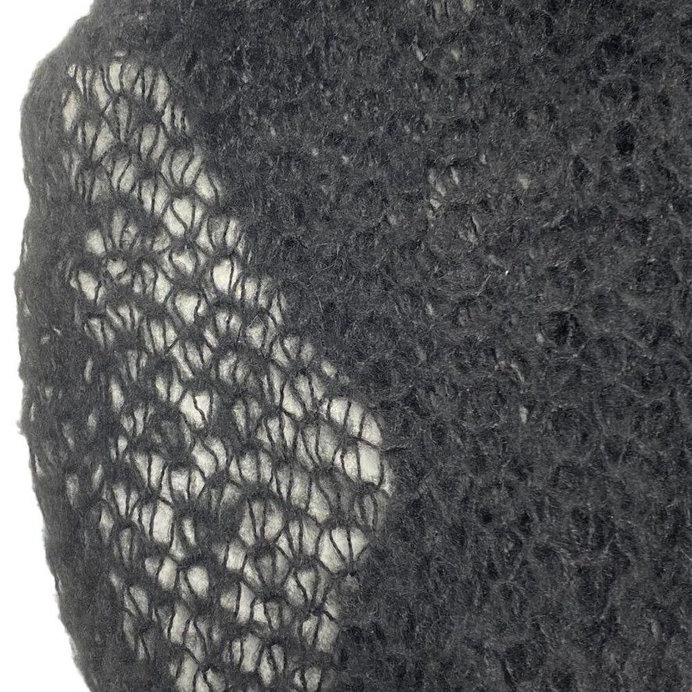 Nordstrom Frenchi Open Knit Infinity Scarf Black Preowned - Picture 6 of 6